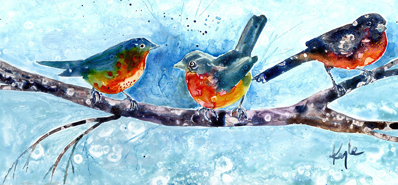 3 Little Birds by My Doorstep