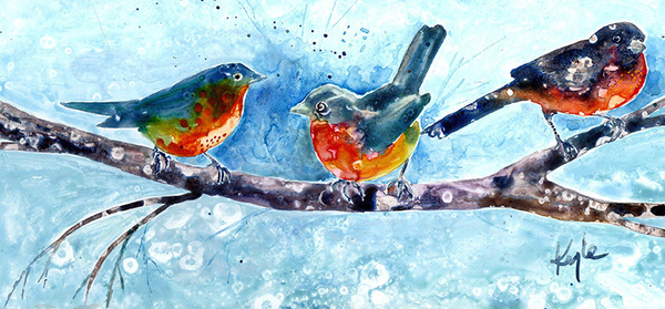 3 Little Birds by My Doorstep