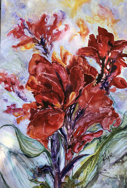 Red Cana Lilies