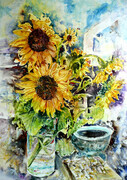 Sunflowers in a Jar